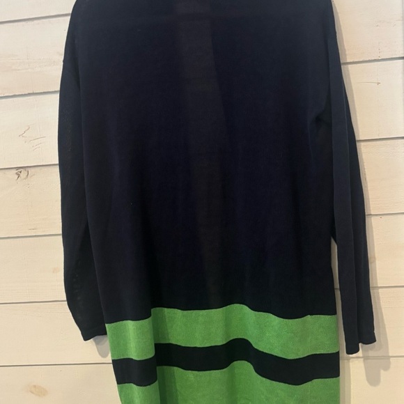 Lauren Ralph Lauren Linen Blend Border Stripe Cardigan
Navy/Green Size Medium - Picture 8 of 16
